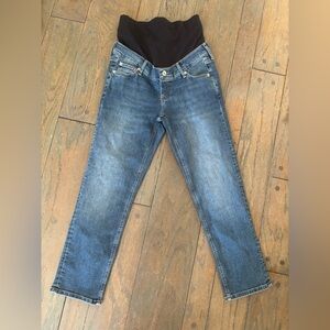 GAP Women's Straight Leg Maternity Pull On Jeans Size 26 or Size 2 Minimaist